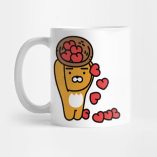 KakaoTalk Friends Hello! Ryan (카카오톡 라이언) - Pouring Heart Mug